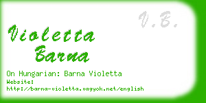 violetta barna business card